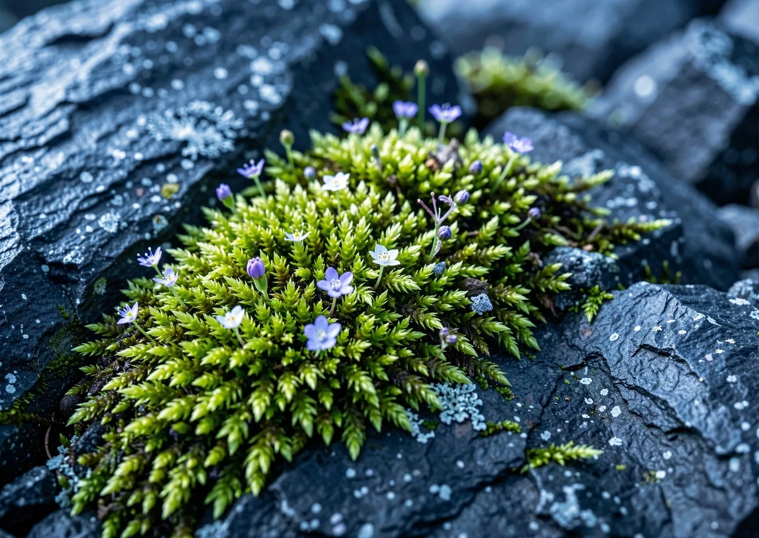 Texture de vitalité alpine
